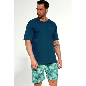 Pánské pyžamo Cornette 326/128 Leaves 2 Mořská zeleň XL