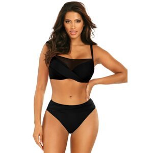 Dvoudílné plavky Self S1002 Fashion 16 - brazilky Černá 40C | dámské plavky